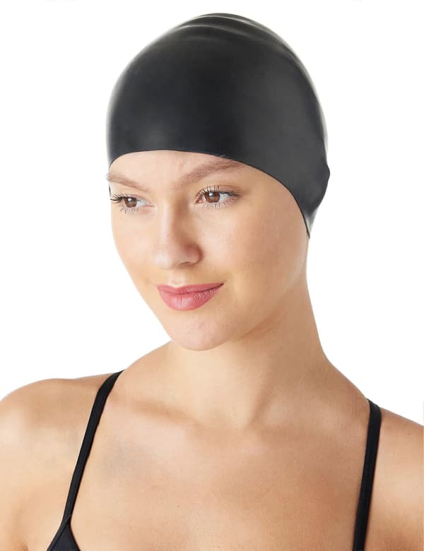 Unisex Silikoniset Uimalakit, Musta, Rypyttömät (LGL)