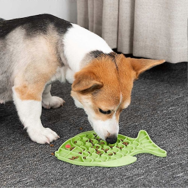 Glutton Katte Skål Anti Glutton Kæledyr Hund Anti Kvælnings Skål Puzzle Skåle til Hunde Kat Puzzle Foderautomater Hund Puzzle Foderautomat (LGL)