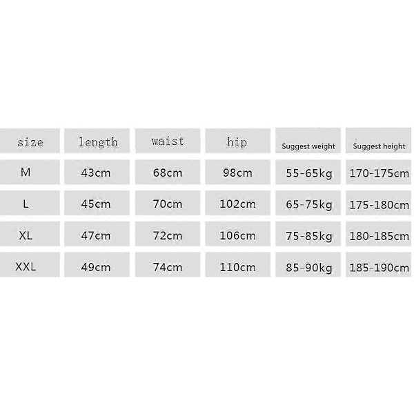 Strandshorts, Træningsshorts, Herreshorts, Workout Shorts, Vægtløftnings Squat Shorts LGL Black M