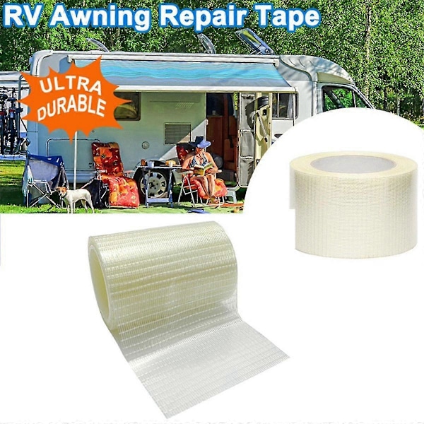 Vandtæt reparations tape til RV markise telt båd dækken solly Shelter Canopy Patch Tape Vandtæt Adhes S202412273380 (LGL)