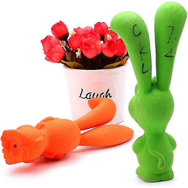 Kæledyrs Latex Pivelegetøj med Kæledyrsblade - Blå (LGL)