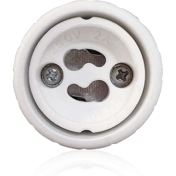 B22 till GU10 Lampfot Konverterare, Glödlampssockel Adapter, Värmebeständig Kontakt, 500W Max Watt, Upp till 220 Grader - 2-pack (LGL)