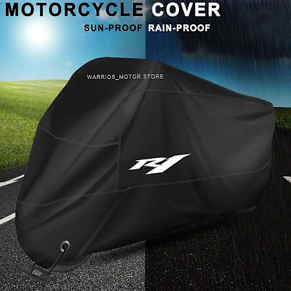 YAMAHA YZFR1 YZF R1 moottoripyörän suojapeite UV-suoja pölytiivis ulkokäyttöön lumitiivis moottoripyörän vedenpitävä suojapeite LGL Silver S for 150cm
