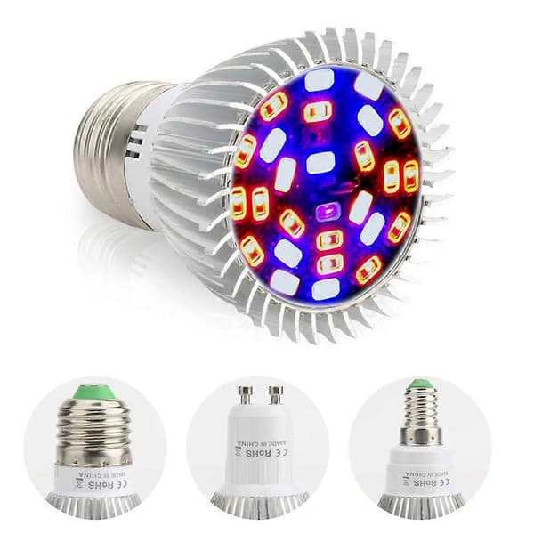LED Plantelys Fuld Flad Spotlight E14 Vækstlys (LGL) Silver