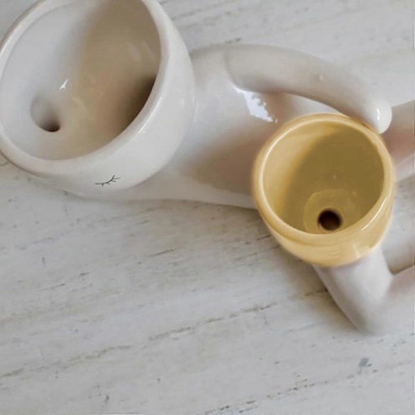Röd Lat Kille Planter, Roliga Blomkrukor, Lat Liten Karaktär Blomkruka LGL