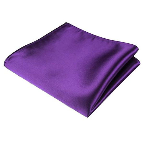 Herrsiden Satin Solid Plain Color Näsduk Hanky Fickduk Fyrkantig Näsduk För Bröllop Fest