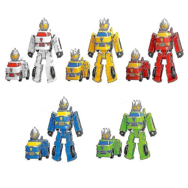 Børne Ultraman Transformer Legetøj Transformering Bil Transformering Robot Legetøj Sikker og topkvalitet Yellow