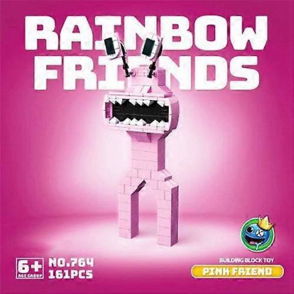 Rainbow Friends Byggeklodser Legetøj Rainbow Friends Figurer Byggeklodser Legetøj til Børn i Alderen 7-14 LGL Pink