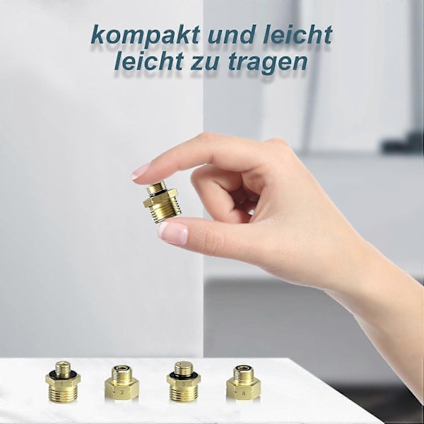 Gaspatronadapter Gasflaskadapter för påfyllning av tyska gasflaskor i EU Utomlands Adapter Gaspatron Tillverkad av mässing Gaspatron Adap LGL