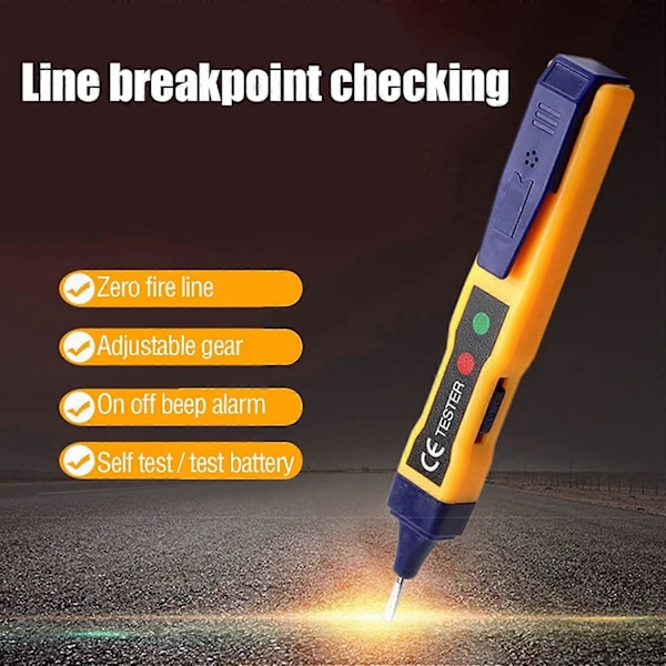 Værktøj Berøringsfri Alarm AC Spændingsdetektor Måler Elektrisk Indikator Tester Sensor Test Blyant Elektriker Test (LGL)