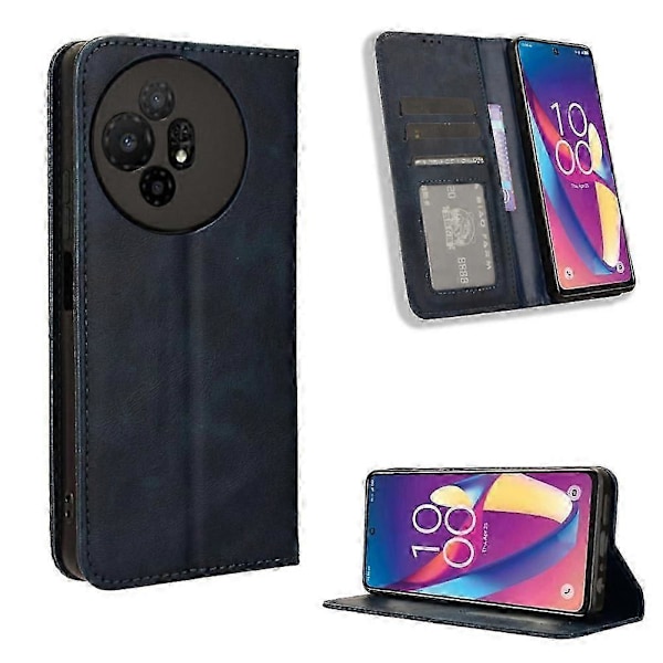 Etui egnet for TCL 50 XL 5G Lommebok PU Lær Magnetisk Lukking LGL Blue