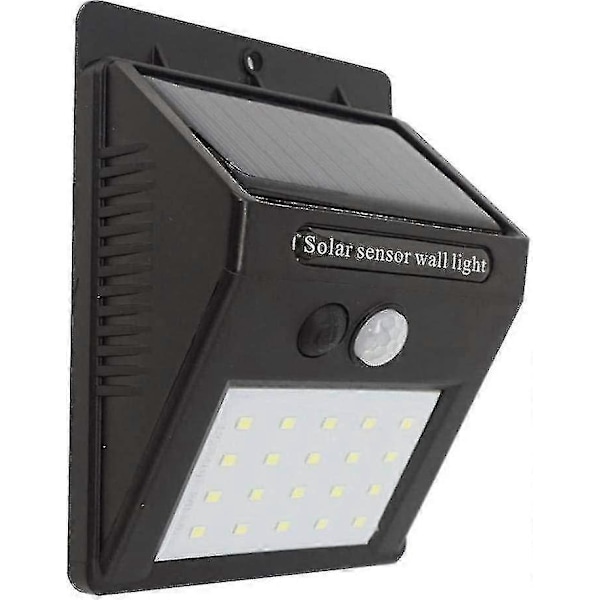 Solarlampa Solar Vägglampa Utomhus Spotlights Solar Trädgårdslampor Solcellsdrivna Kroppssensorlampor LGL