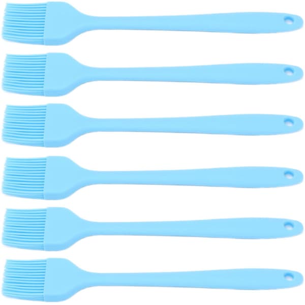Silikonpensler for BBQ, baking og matlaging - Sett med 6 (LGL)