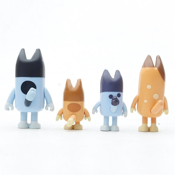8 stk./sæt Bluey og venner figurer legetøj tegneserie model dukker ornament fødselsdag gaver til børn drenge piger[GL]