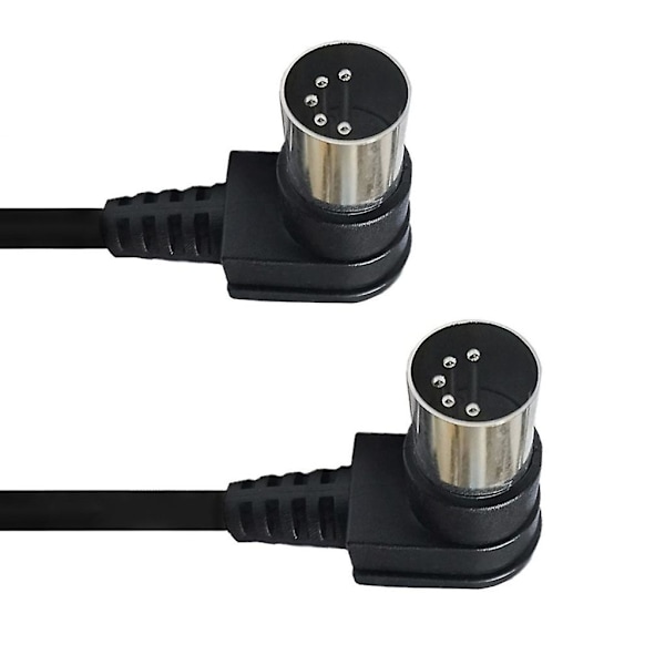 5-benet han DIN stikfatning Konnektor 5 PIN Chassis Kabelmontering Han til Han LGL 1m