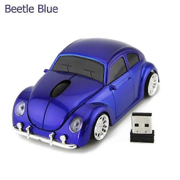 2.4G Trådløs Bilmus Lamborghini Beetle Porsche Ferrari Race Car Formet Mus Optisk Mus for PC Stasjonær Laptop Mus & Trackballs LGL Beetle Blue