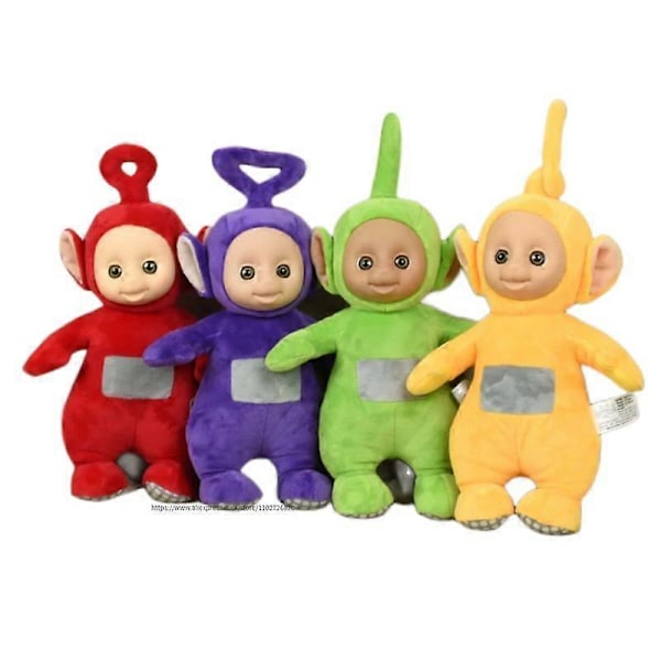 18/30/46cm Ægte Teletubby Børne Puslespil Plys Legetøjsdukke Kreativ Legetøj Mor Baby Høj Kvalitet Fødselsdagsgave Barn LGL Yellow about 18cm