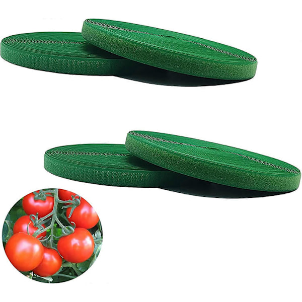Växtband, Trädgårdsband, Återanvändbart Växtband, Kardborreband, Mjuka Växtband Växtstöd, Tomatband, Vinbandsband, 5m Längd x 4st (LGL)