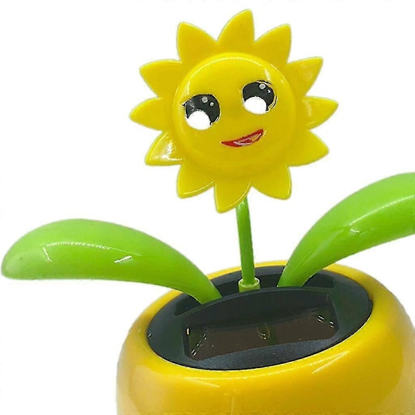 Solardansende Figurer Ow Bil R Gul Potte # LGL