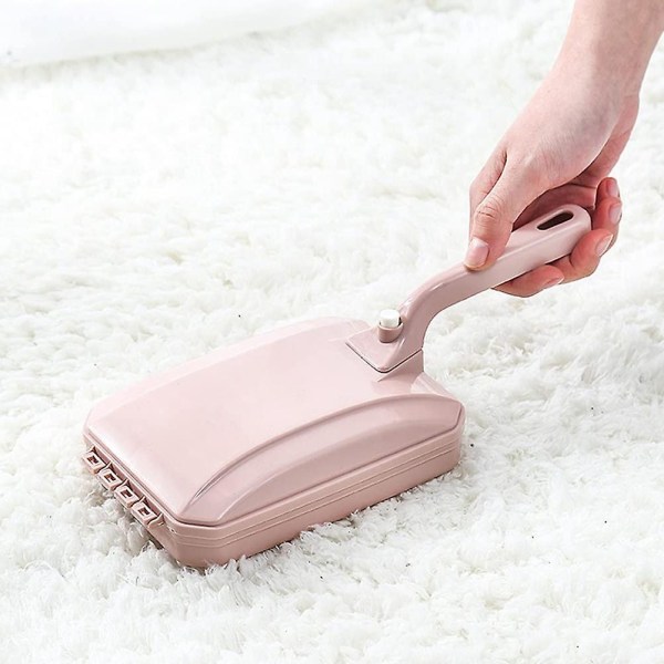 Tæppebørste Sweeper Snavs Håndholdt Sofa Seng Kæledyrshår Snavs Pels Rullebørste Husholdning [LGL]