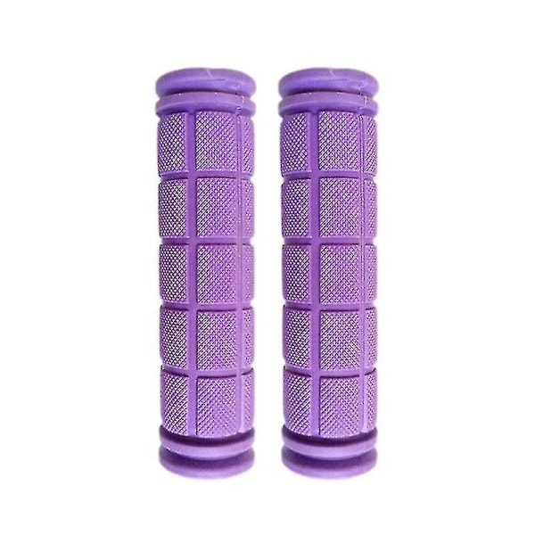 2pcs Bike Handle Grips, Kids Non-slip-rubber Bicycle Handlebar Grips, Specialized Replacement Bike Grips-purple