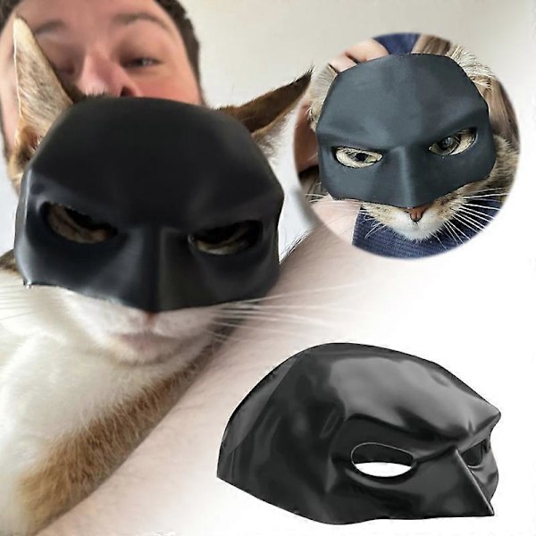 Halloween Söta Husdjurskläder Bat Cat Mask Kostym Cosplay Ny Cool Hero Räddar Världen Fest