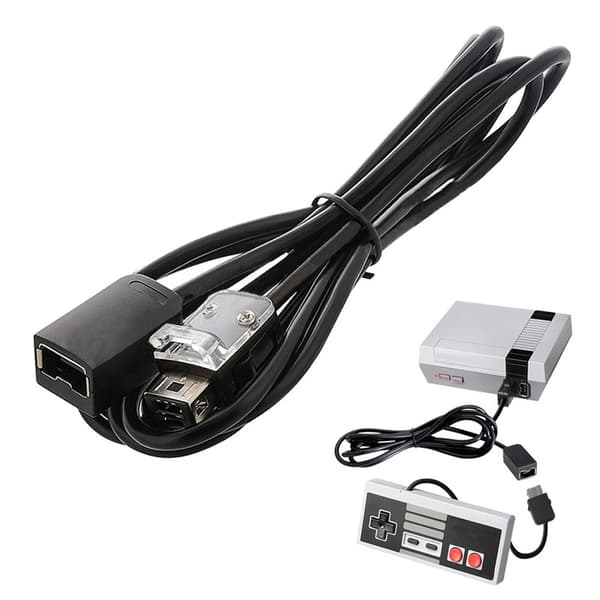 Kompatibel med Nintendo NES Classic Mini Forlængerkabel Controller 3M