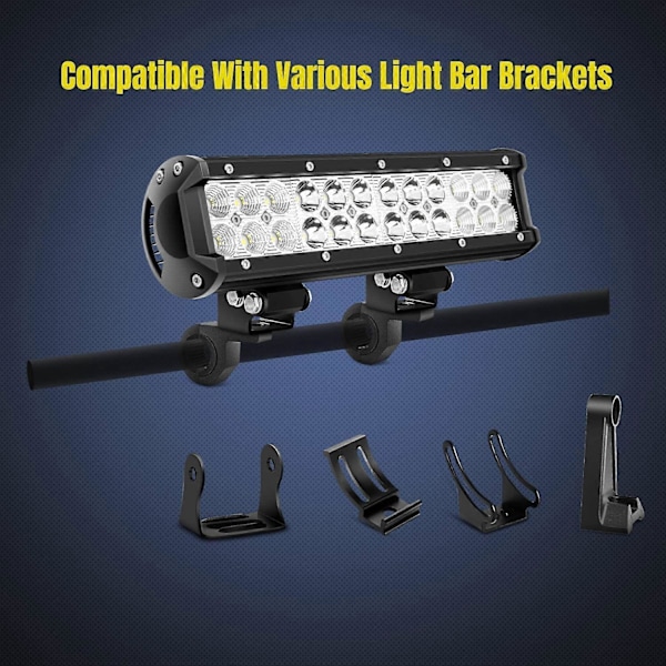 2 kpl 19-30mm Kattotelineen Pidike LED-valopidike Turvakaaren Puristimet, Turvakaariputkelle Maastoajoneuvoihin, SUV (LGL)