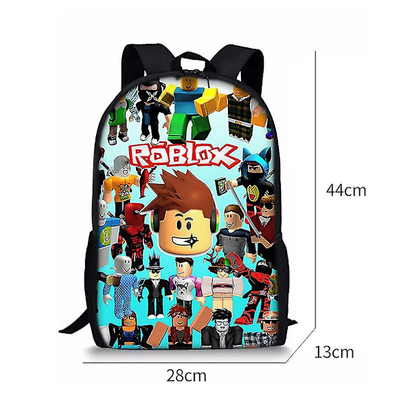 Ryggsäckar med Roblox-tryck för pojkar och flickor A