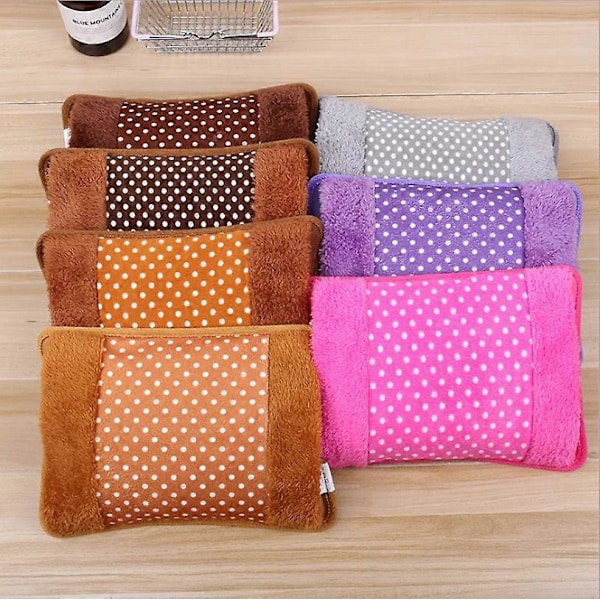 Oppladbar Elektrisk Varmtvannsflaske Med Mykt Fleece-trekk For Menstruasjonssmerter, Muskelsmerter, Ryggsmerter LGL style 3