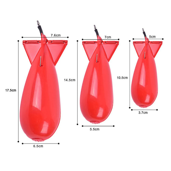 S/M/L Spomb Spod Bomb Betesraket Bete NYTT Karpfiske Spomb Fiskematares~~e LGL M REDORANGE