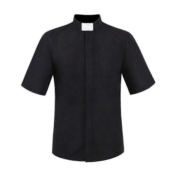 Prästskjortor för män Katolska kyrkan Biskop Prästerskap Kostym Minister Predikant Pastor Romerska Blusar Toppar S-5XL LGL 4XL