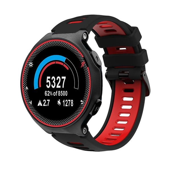 Sopiva ranneke Garmin Forerunner 735xt 220 230 235 620 630 -rannekke Silikoni Teräs Solki [LGL] A03