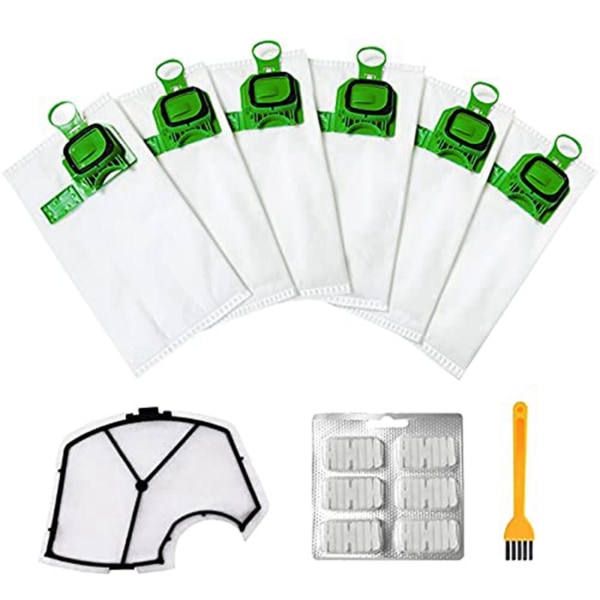 For Kobold Vacuum Bag Kit For Vorwerk Kobold Vk140 Vk150-b White