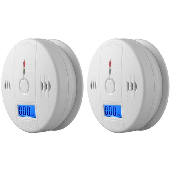 LCD-display Kolmonoxiddetektor med 80dB Alarm LGL 2