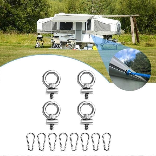 Rustfri stål markiseskinnestoppere stopper autocamper markiseskinne (LGL)