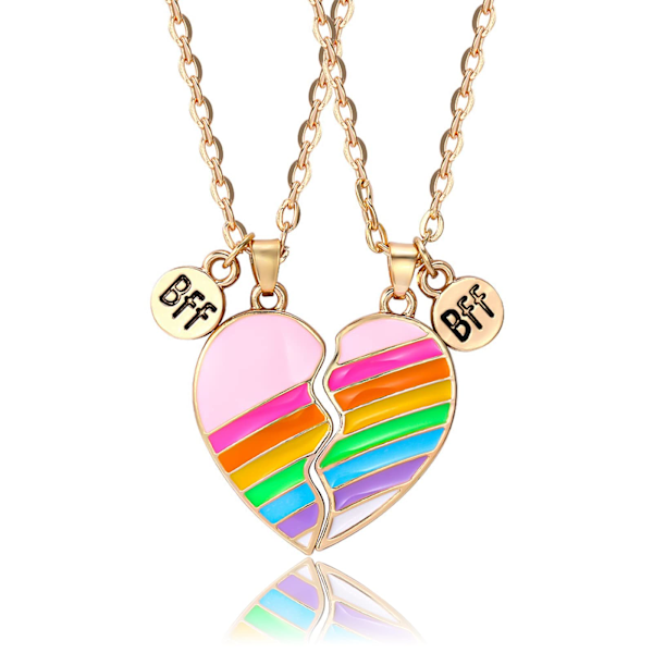 Sydänpalapeli Kaulakoru Ystävyyskaulakoru 2 kpl (LGL) Flerfärgad MultiColor