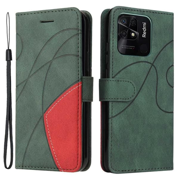KT Wallet Case til Xiaomi Redmi 10C - Grøn