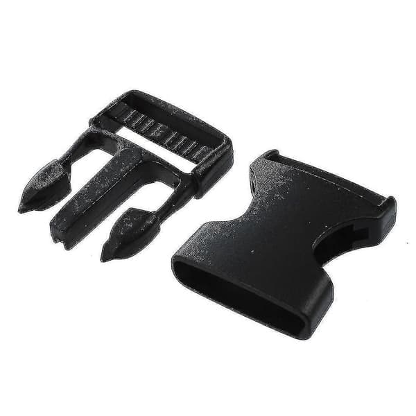 10 st 1\" 2,5 cm bredd Plast Säkerhet Snabbspännen Svart (LGL)