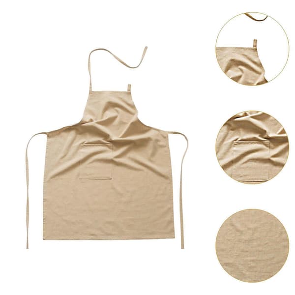 Linforkle Myk Blomsterhandlerforkle Bib Male-forkle for Matlaging Maling Kunstner (LGL)