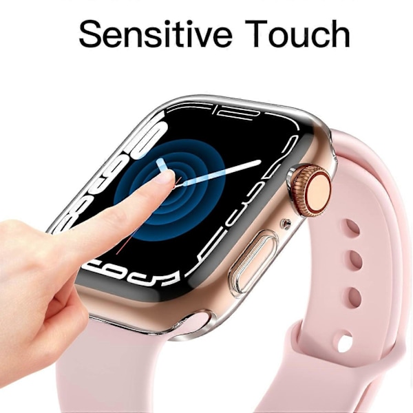 Transparent klokkeetui for Apple Watch Series 10 46mm, rask utløsing, TPU-deksel, smartklokkebeskyttelse