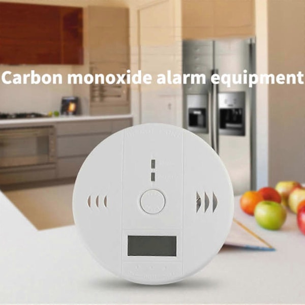 LCD-display Kolmonoxiddetektor med 80dB Alarm LGL 2