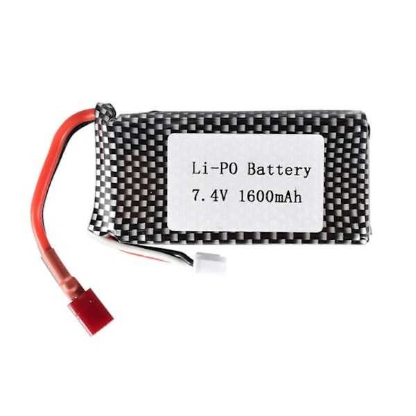 7.4V 1600mAh Lipo Batteri 1:10 Skala RC Bilar Quadcopter för XLH 9125 Buggy Bil LGL
