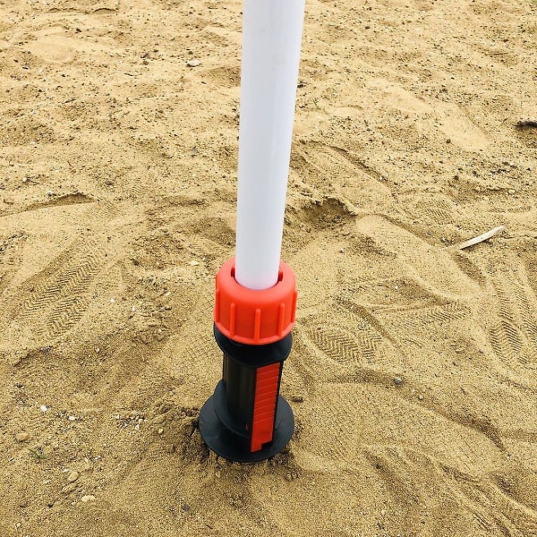 Strandsandspjæld Justerbar Parasol Sikker Skruesøm Spiral Skruestativholder, Havemøbeltilbehør