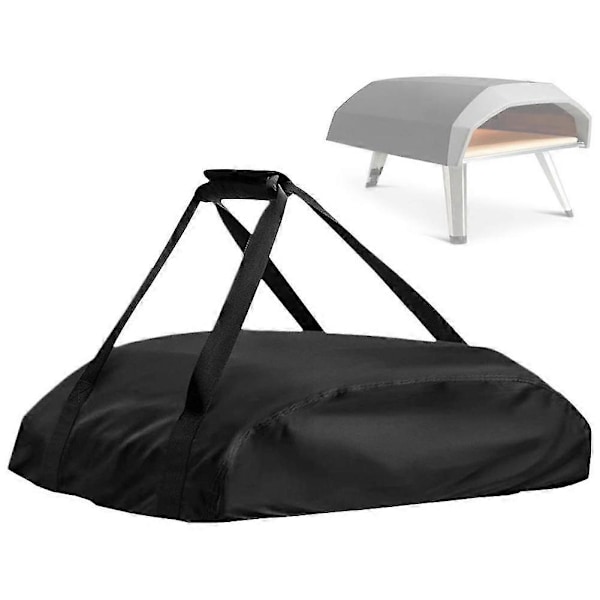 Pizzaovnsdeksel for Ooni Koda 16 Bærbar Pizzaovnsdeksel 420D Oxford Stoff Vanntett Pizzaovn (LGL) Black