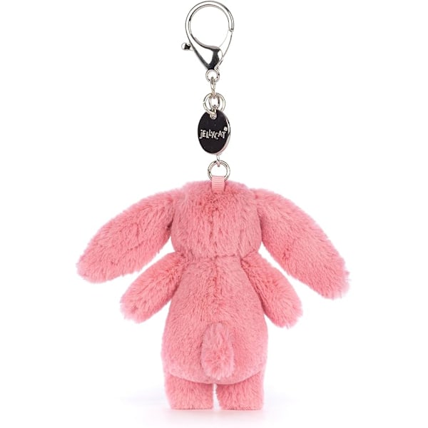 Jellycat Bashful Pink Bunny Laukkuamuletti, 9 cm, Pehmopupu ja Avaimenperä, Loistava Lahjaidea (Vaaleanpunainen Pupu) (LGL)