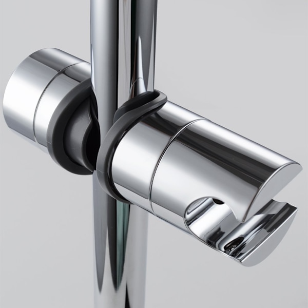 INF Handduschhållare för duschstång justerbar 18-25 mm ABS Silver (LGL)