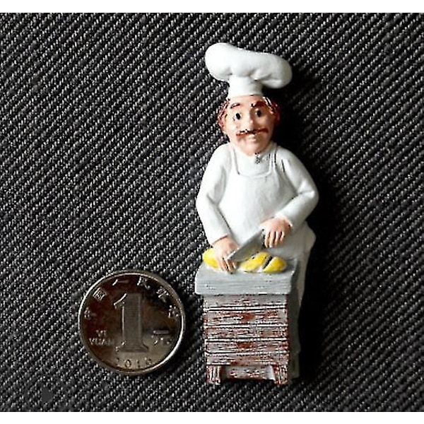6 kpl Kokki Jääkaappimagneetti Jääkaappimagneetit, Italialainen Ranskalainen Kokki Figuriini Patsas Koti Keittiö Ravintola Koristeet 3D Hartsi Leipuri Magne LGL