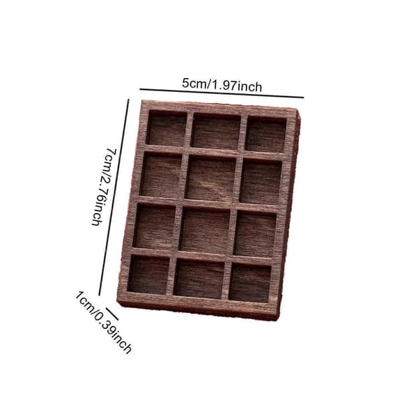 Miniatyr Hylle Organizer Hjem Dekor Samleobjekter Holder Tre (LGL)