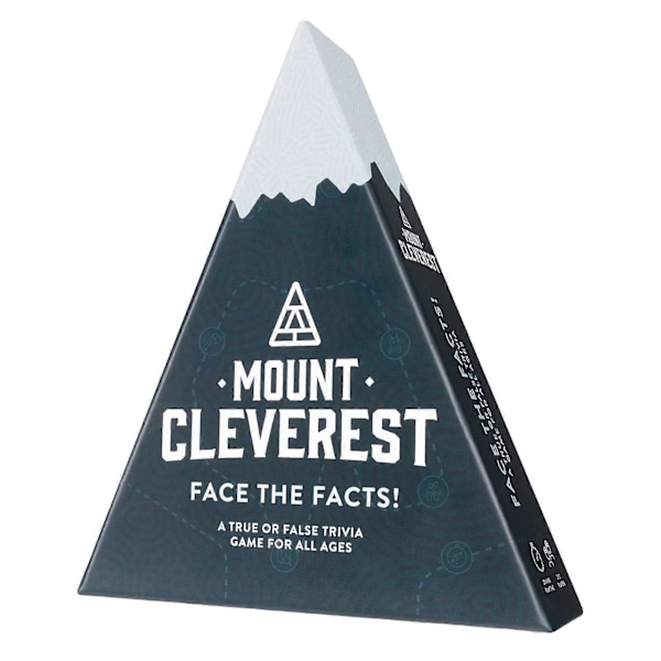 Mount Cleverest Sant eller Falskt Trivia-Spel - Kul Jul-Kortspel för Fester, Resor och Strumpfyllnad Default